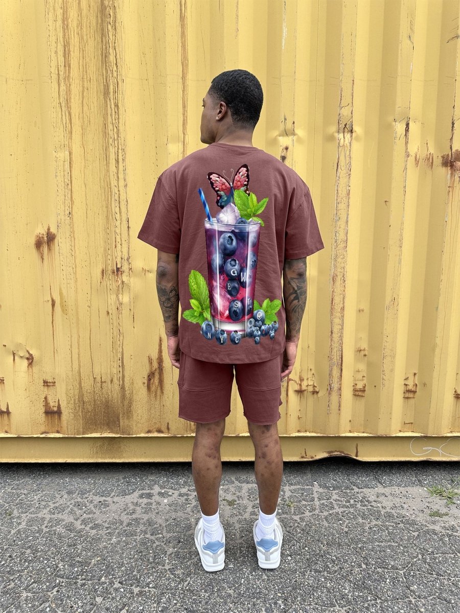 G West Mens Oversize Blueberry Mohito Tee