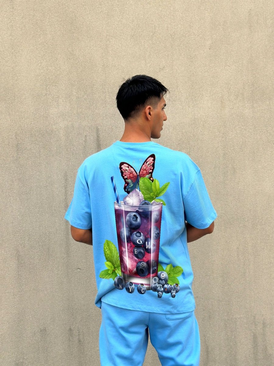 G West Mens Oversize Blueberry Mohito Tee