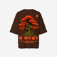 G West Womens Oversized Bonsai Tee