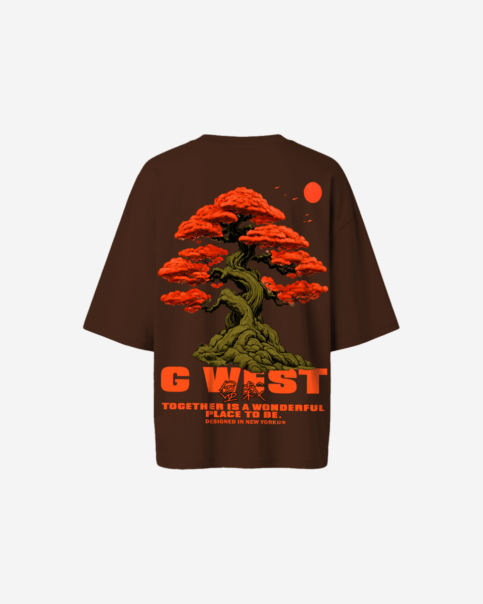 G West Womens Oversized Bonsai Tee