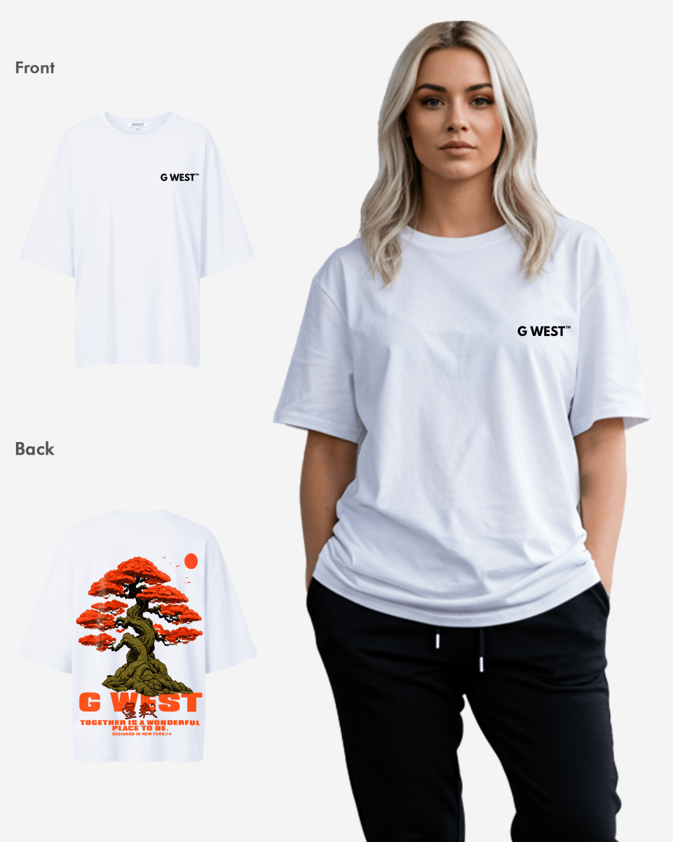 G West Womens Oversized Bonsai Tee