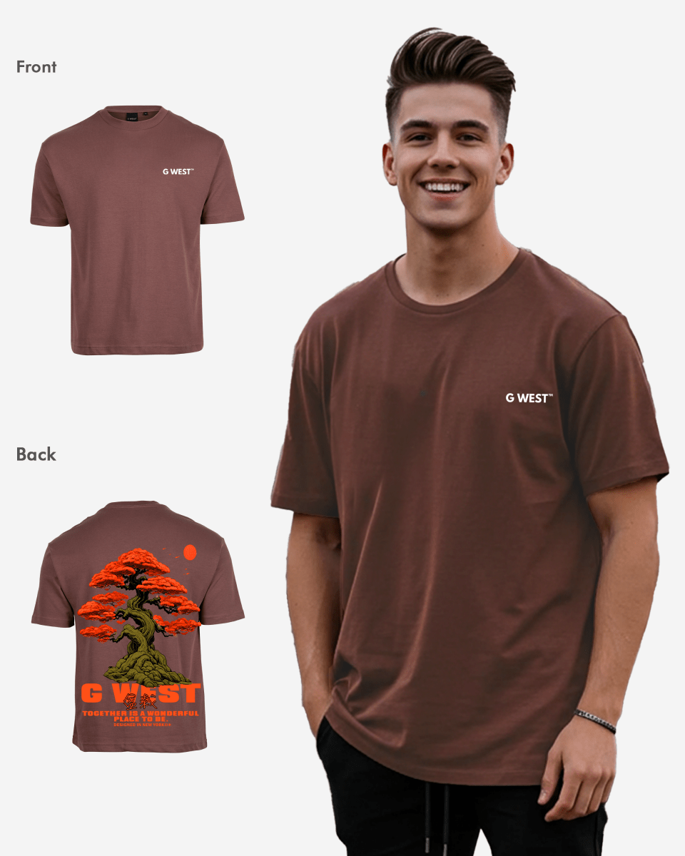 G West Mens Oversized Bonsai Tee