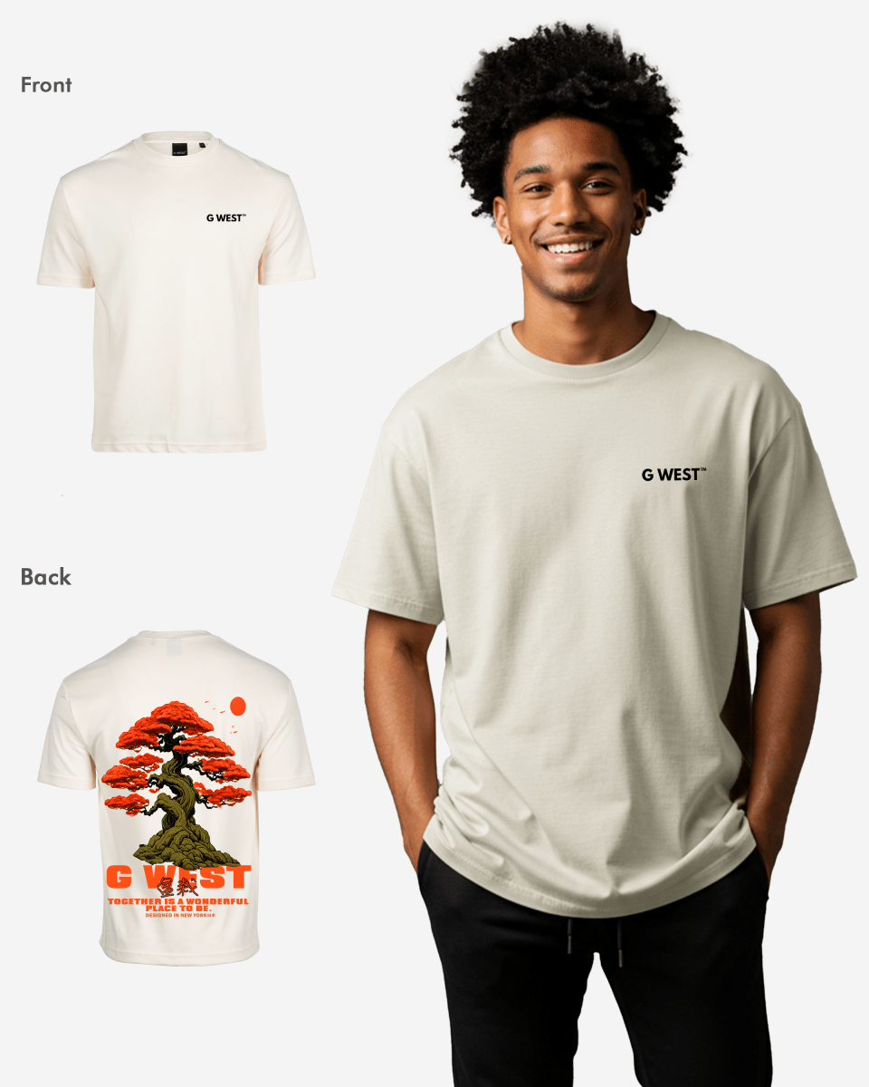 G West Mens Oversized Bonsai Tee