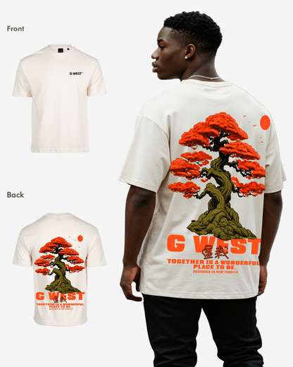 G West Mens Oversized Bonsai Tee