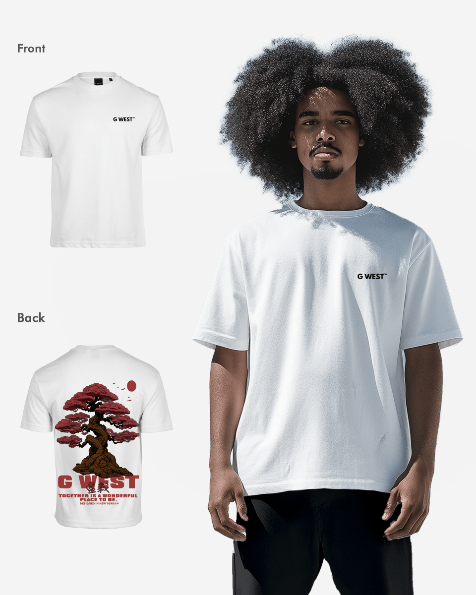 G West Mens Oversized Bonsai Tee