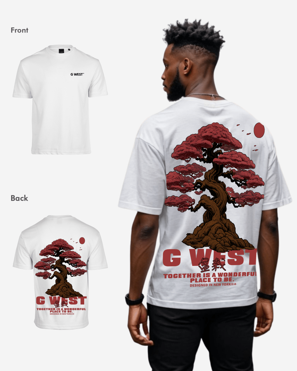 G West Mens Oversized Bonsai Tee