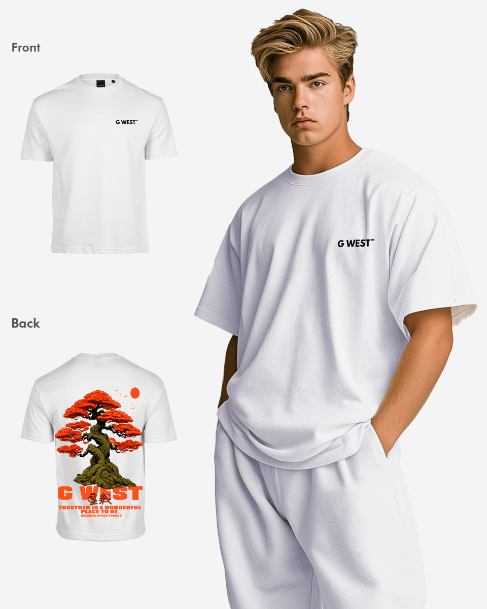 G West Mens Oversized Bonsai Tee