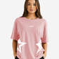 G West Womens Oversized Brooklyn Arch Logo Tee