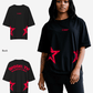 G West Womens Oversized Brooklyn Arch Logo Tee