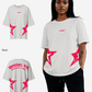 G West Womens Oversized Brooklyn Arch Logo Tee