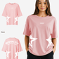 G West Womens Oversized Brooklyn Arch Logo Tee