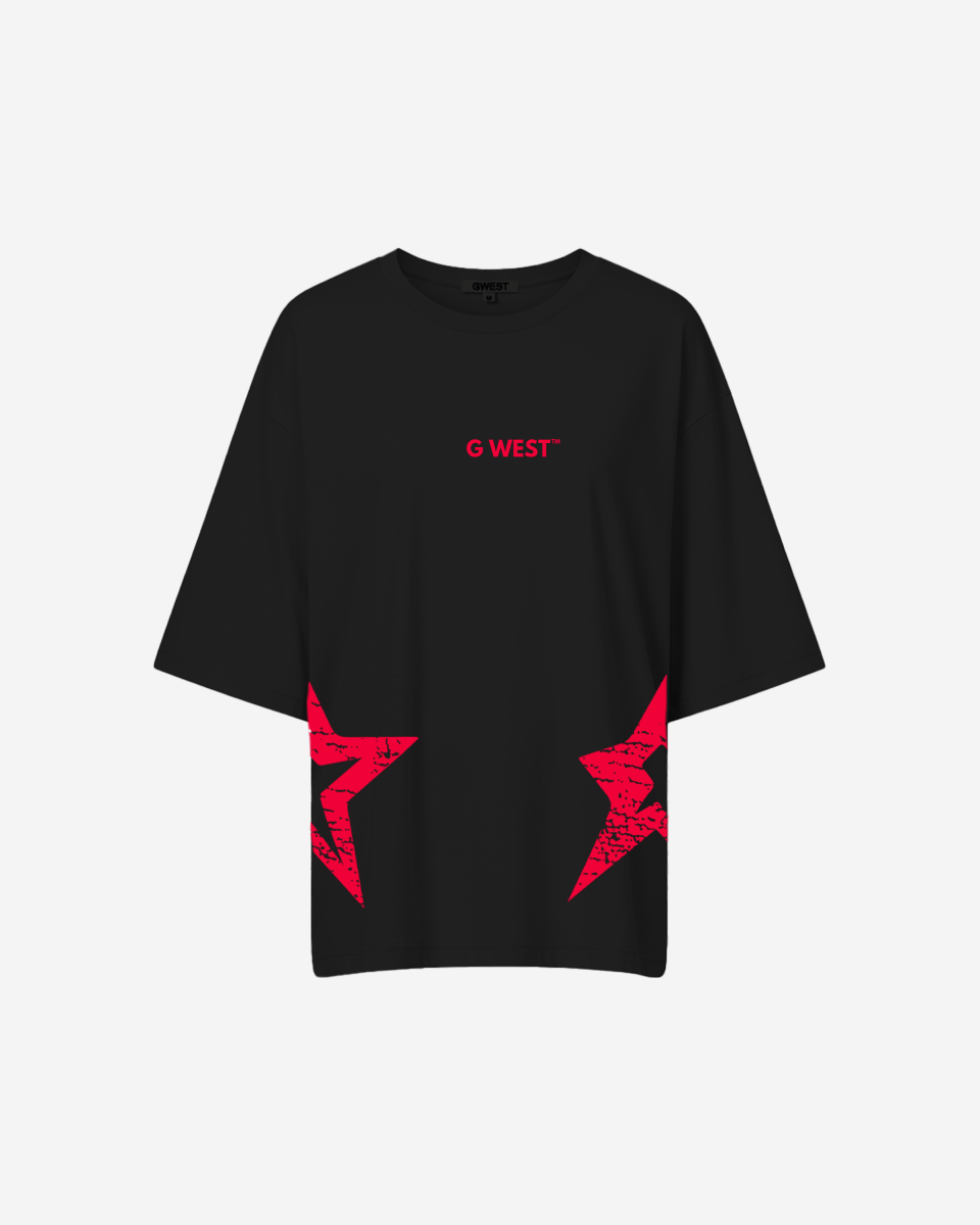 G West Womens Oversized Brooklyn Arch Logo Tee