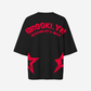 G West Womens Oversized Brooklyn Arch Logo Tee
