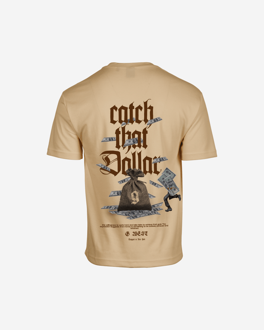 G West Mens Oversized Catch That Dollar Life Stlye Tee