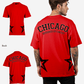 G West Mens Oversized Chicago Arch Logo Tee