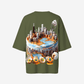 G West Womens OVERSIZED CHICAGO CAKE TEE