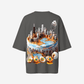 G West Womens OVERSIZED CHICAGO CAKE TEE