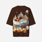 G West Womens OVERSIZED CHICAGO CAKE TEE