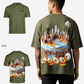 G West Mens Oversized Chicago Cake Tee