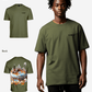 G West Mens Oversized Chicago Cake Tee