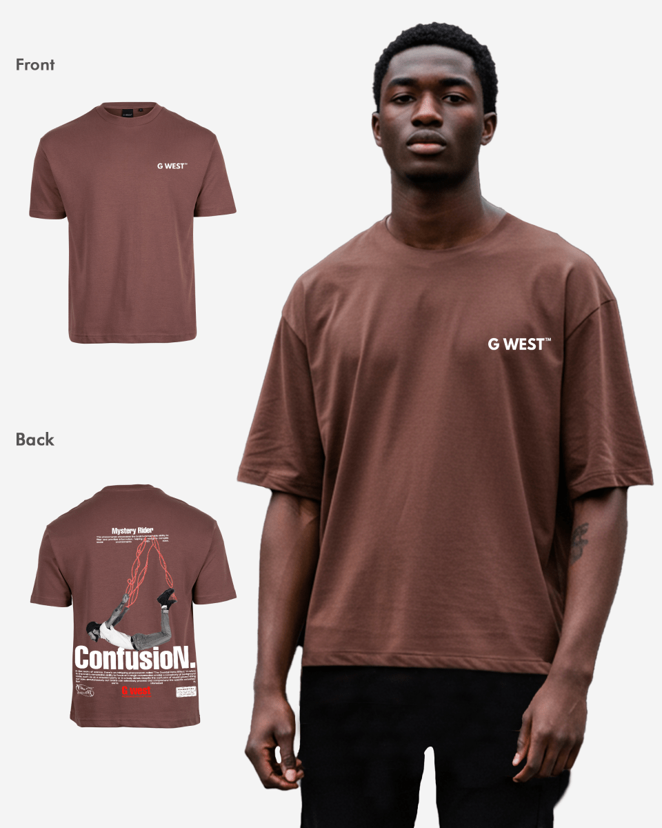 G West Mens Oversized Confusion Tee