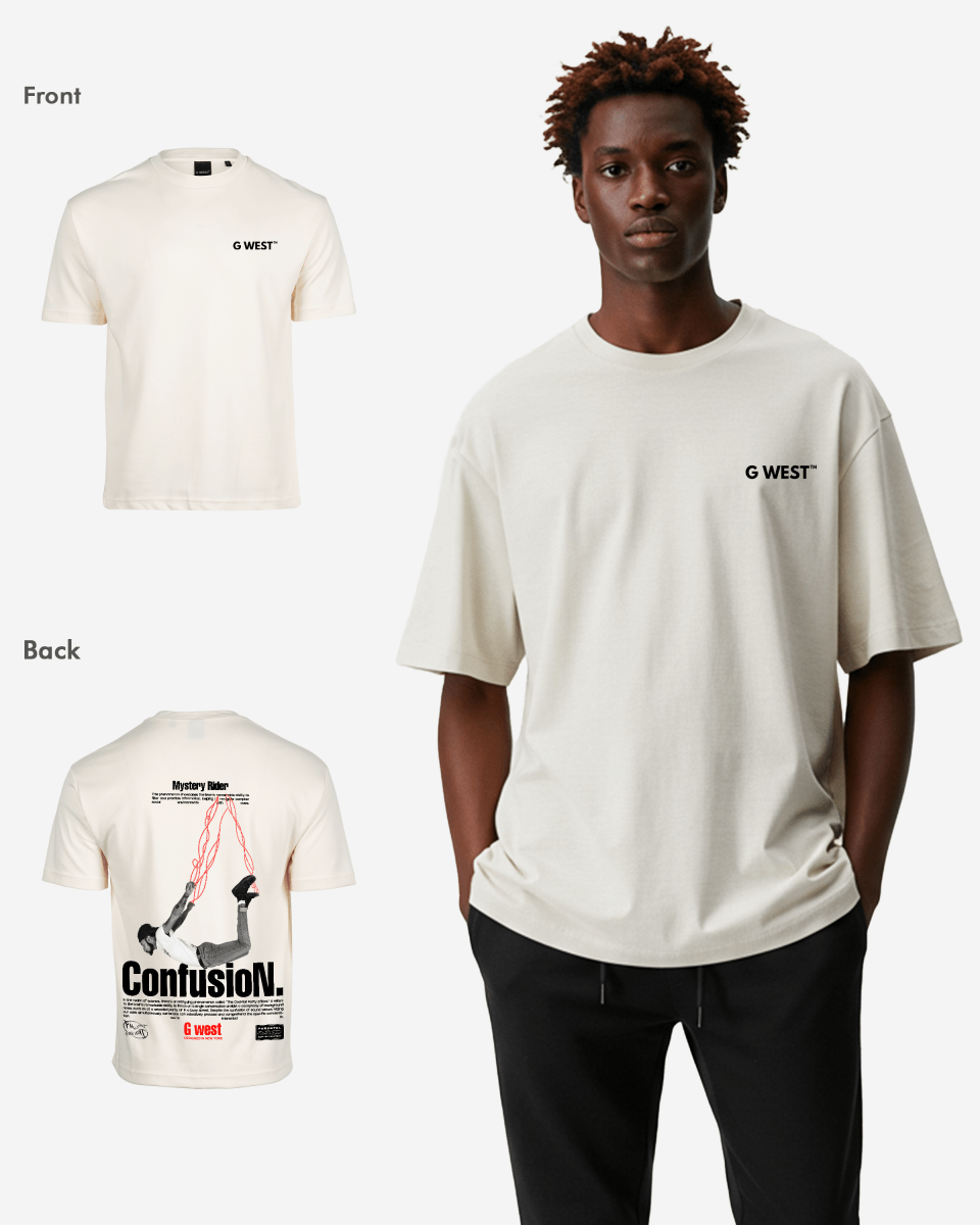 G West Mens Oversized Confusion Tee