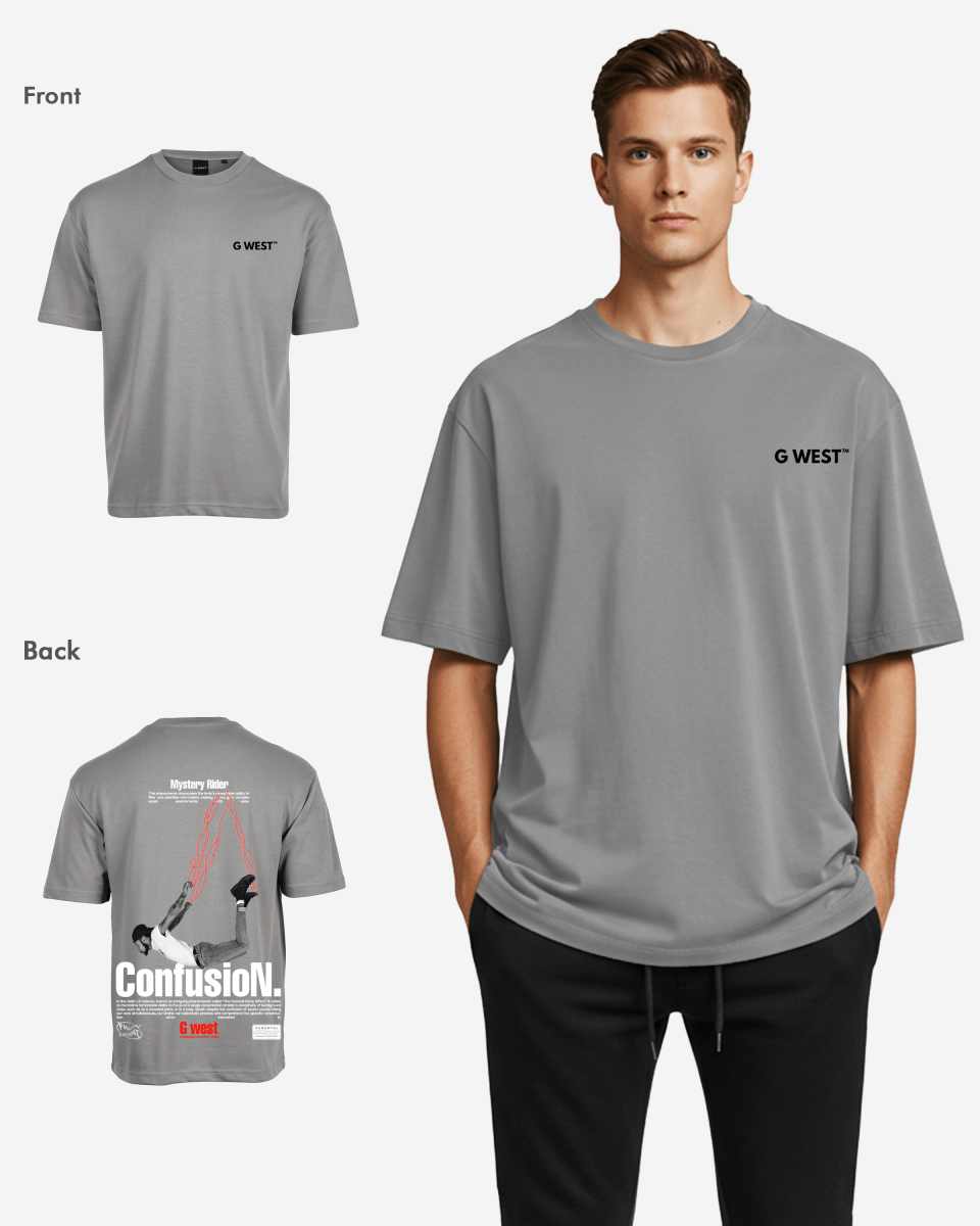 G West Mens Oversized Confusion Tee
