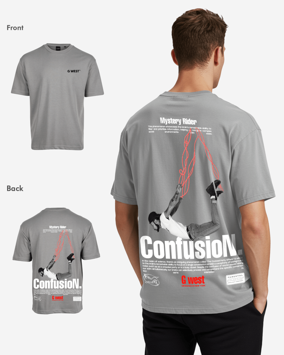 G West Mens Oversized Confusion Tee