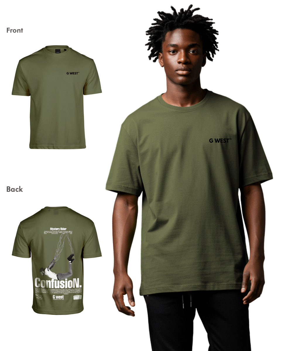 G West Mens Oversized Confusion Tee
