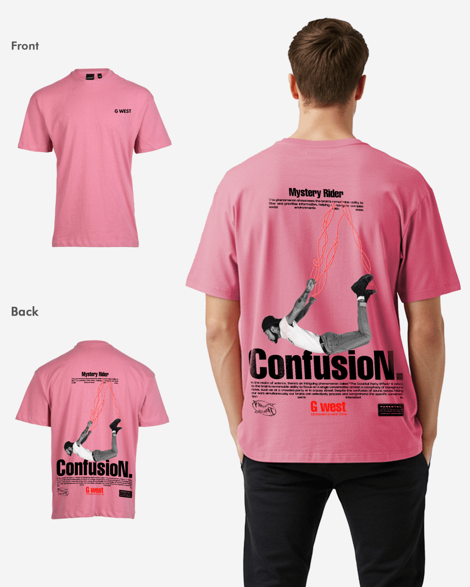 G West Mens Oversized Confusion Tee