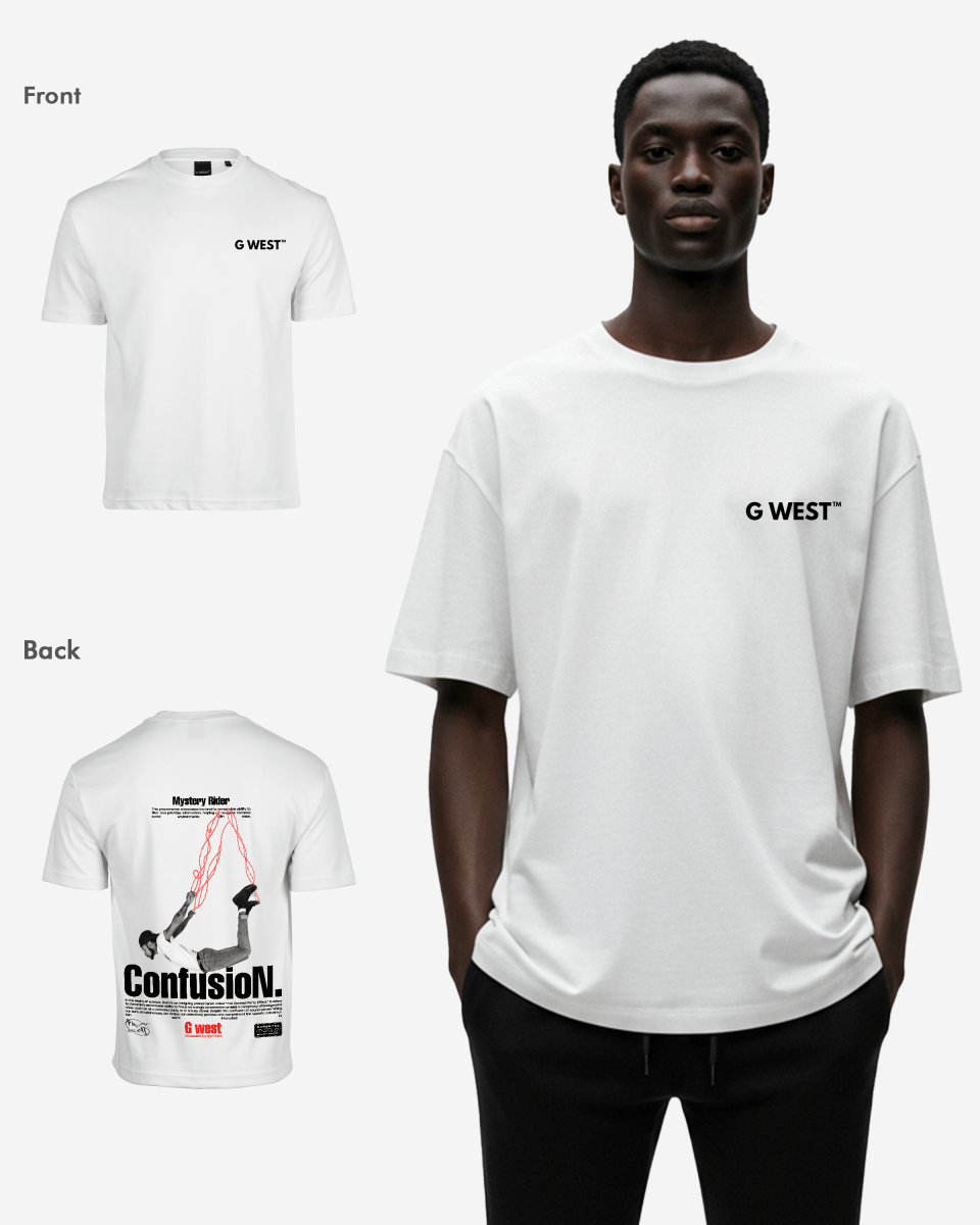 G West Mens Oversized Confusion Tee