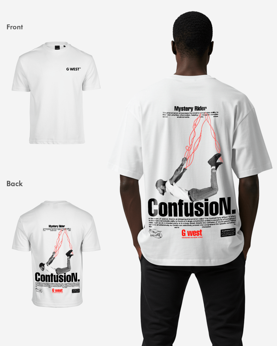G West Mens Oversized Confusion Tee