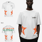 G West Mens Oversized Cricket India Arch Logo T-Shirt