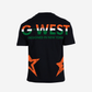 G West Mens Oversized Cricket India Arch Logo T-Shirt