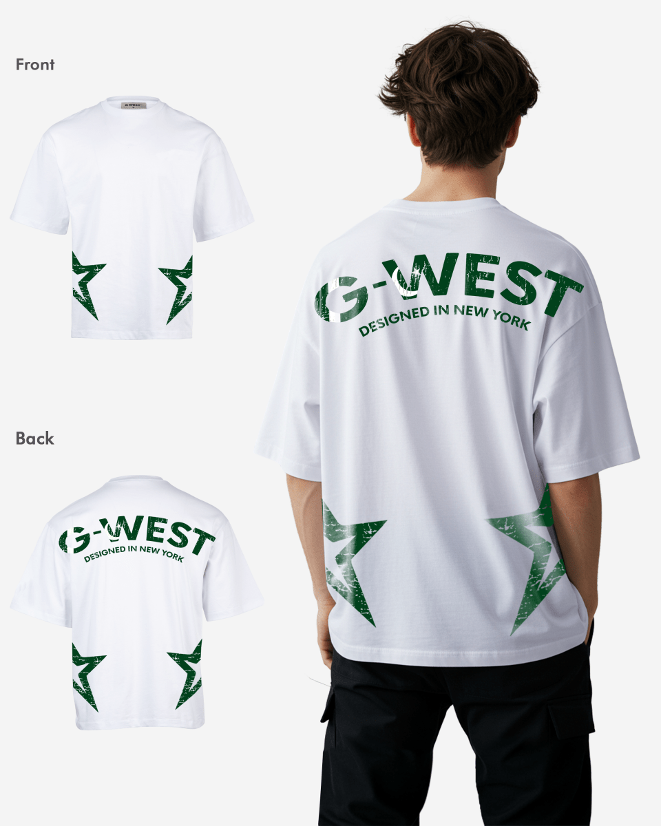 G West Oversized Cricket Pakistan Arch Logo T-Shirt Mens