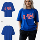 G West Womens Oversized Cursive Logo Black Tee