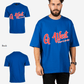 G West Mens Oversized Cursive Logo Black Tee