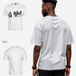 G West Mens Oversized Cursive Logo Black Tee