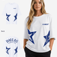 G West Womens Oversized Dallas Logo Tee
