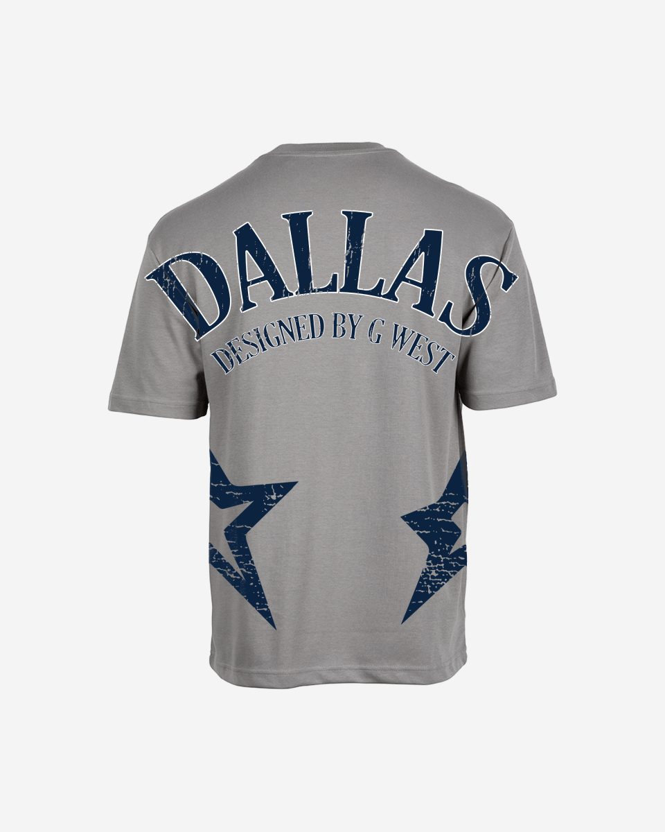 G West Mens Oversized Dallas Logo Tee