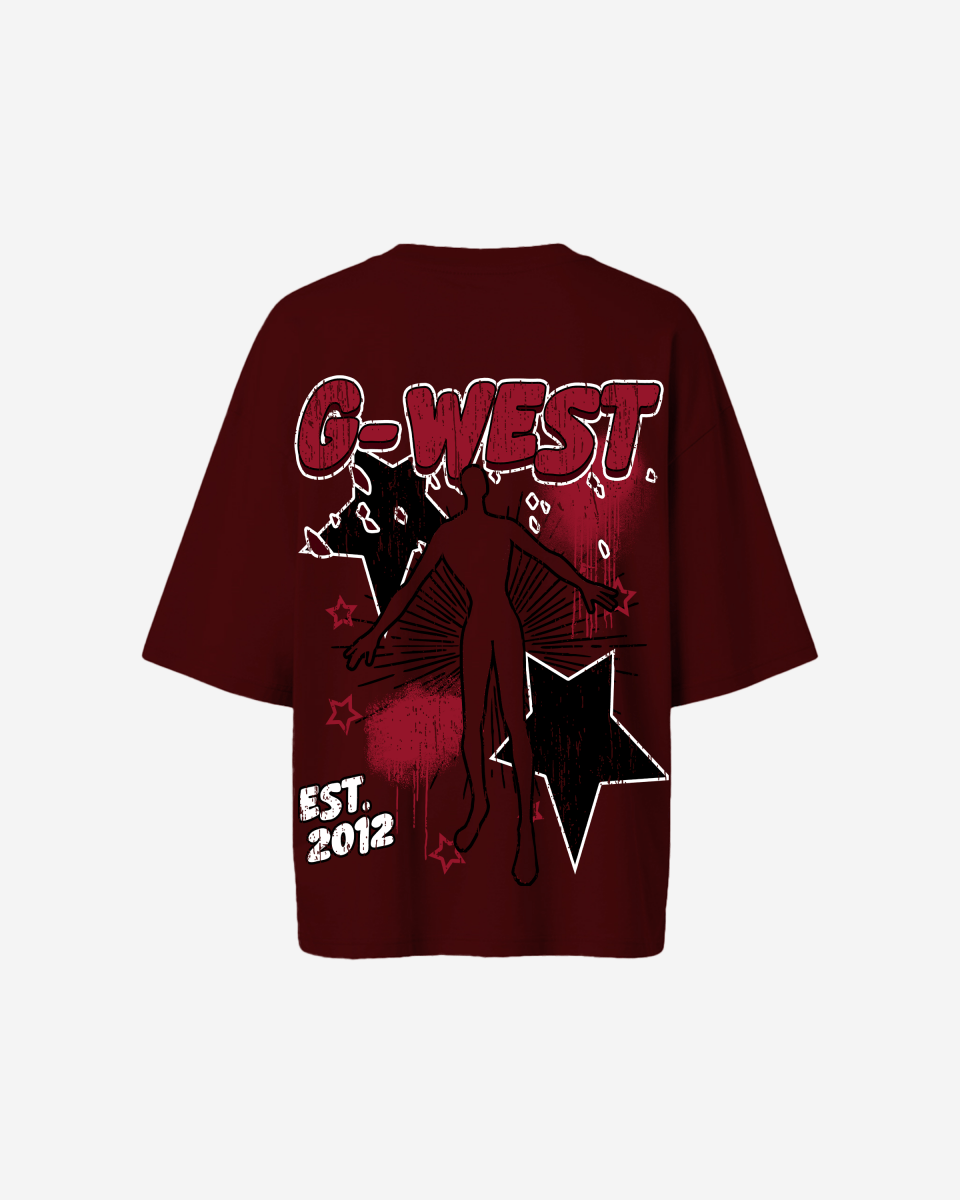 G West Womens Oversized Dazzling Dynamo Tee