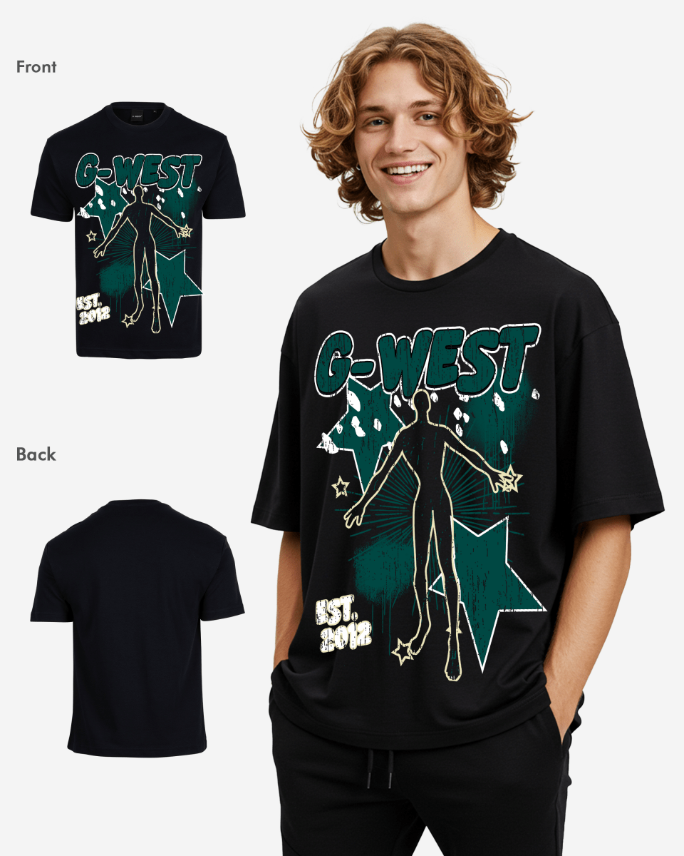 G West Oversized Dazzling Dynamo T-Shirt Mens