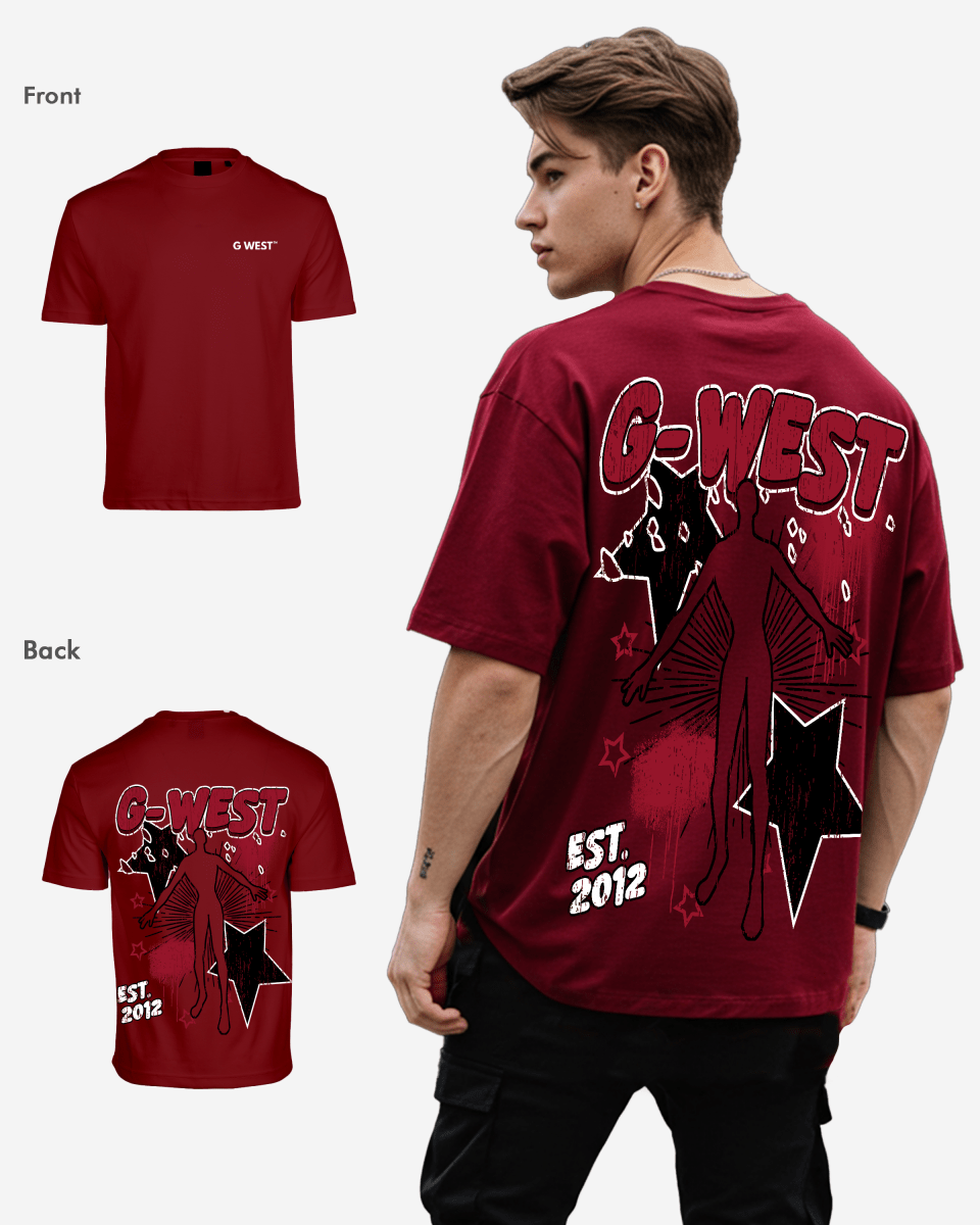 G West Mens Oversized Dazzling Dynamo Tee