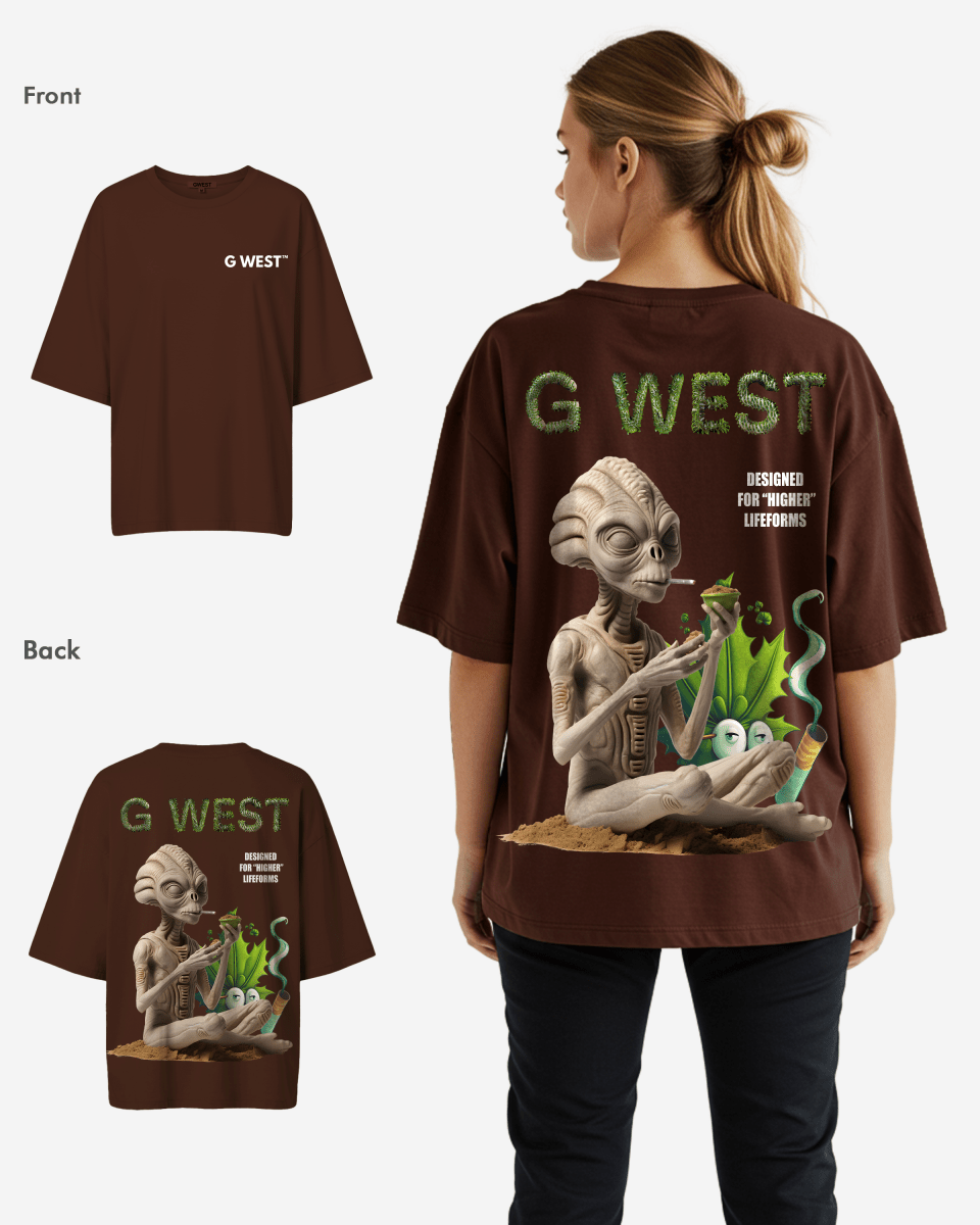 G West Womens Oversized Designed For Higher Lifeforms Tee