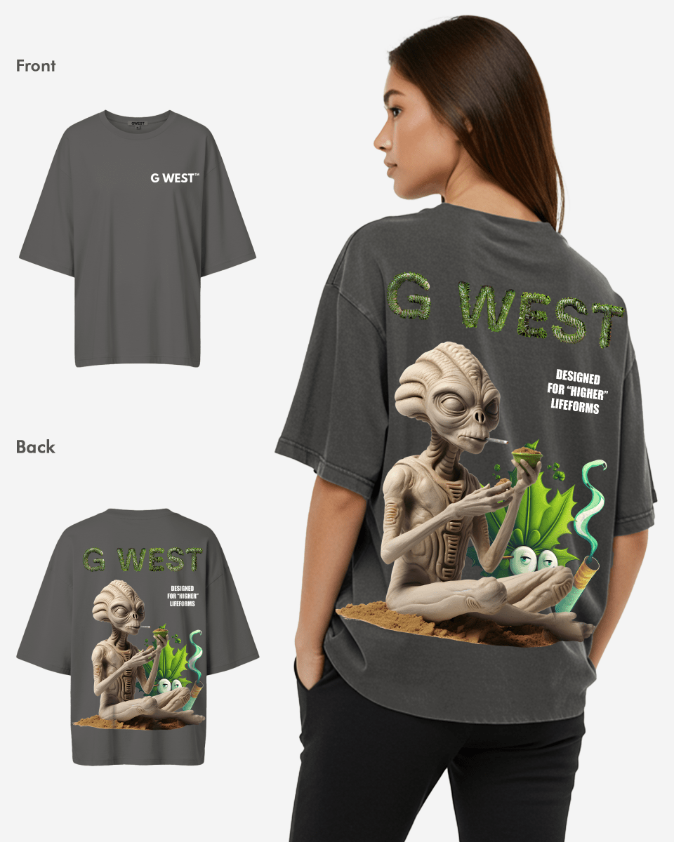 G West Womens Oversized Designed For Higher Lifeforms Tee