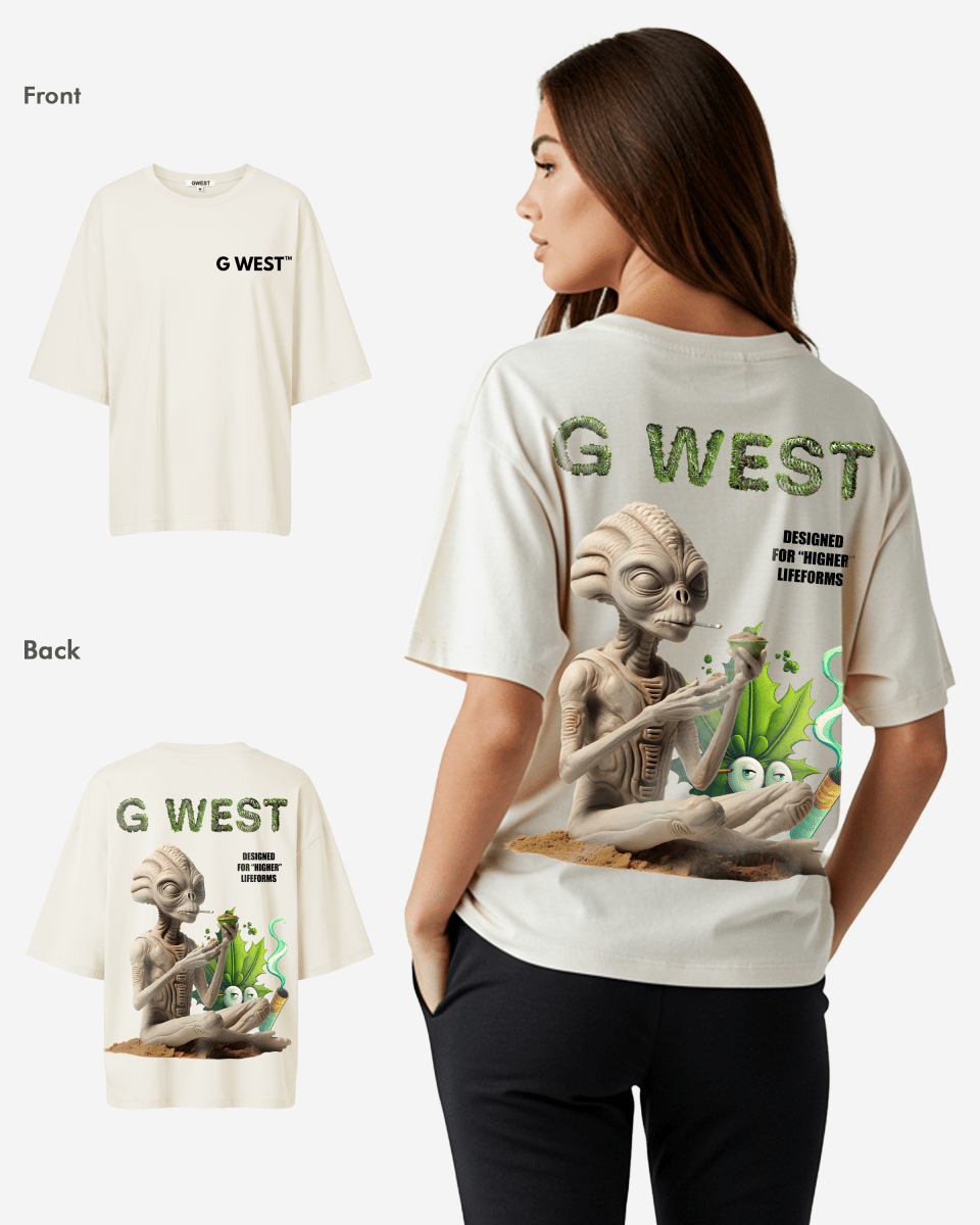G West Womens Oversized Designed For Higher Lifeforms Tee