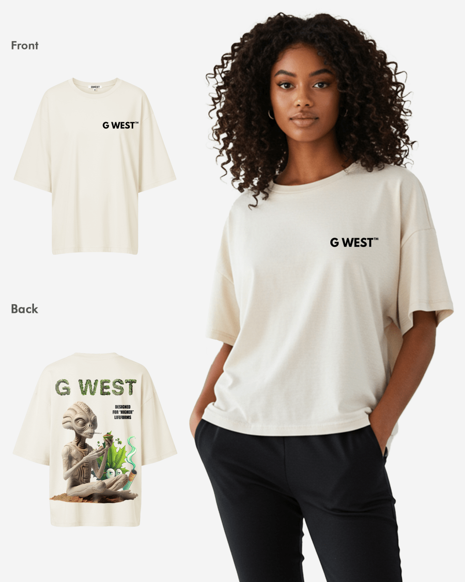 G West Womens Oversized Designed For Higher Lifeforms Tee