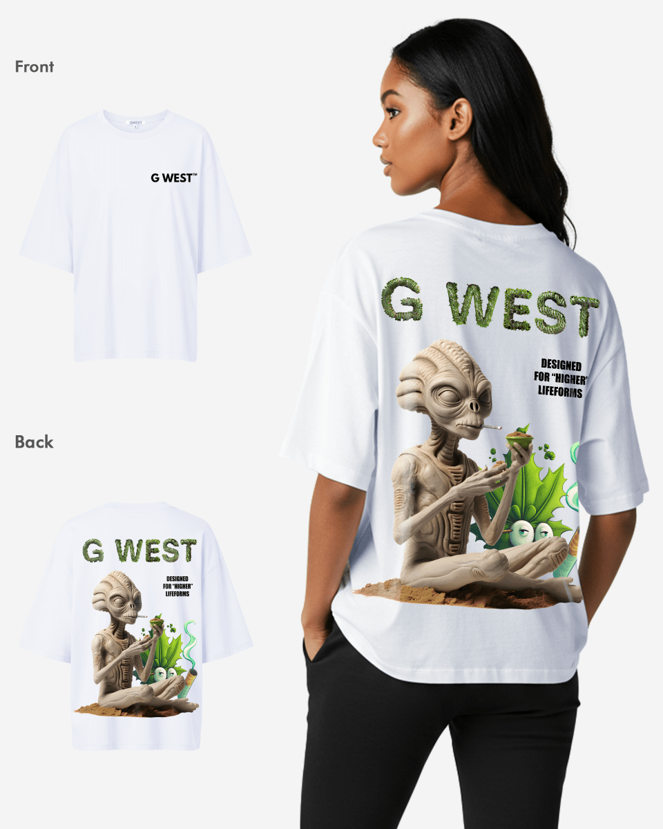 G West Womens Oversized Designed For Higher Lifeforms Tee