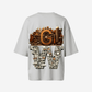 G West Womens OVERSIZED DETROIT MOTORCITY T-SHIRT