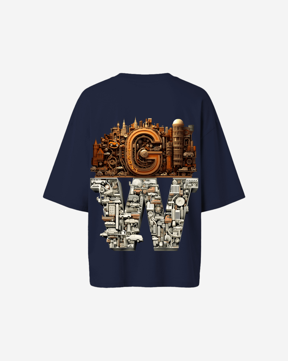 G West Womens OVERSIZED DETROIT MOTORCITY T-SHIRT
